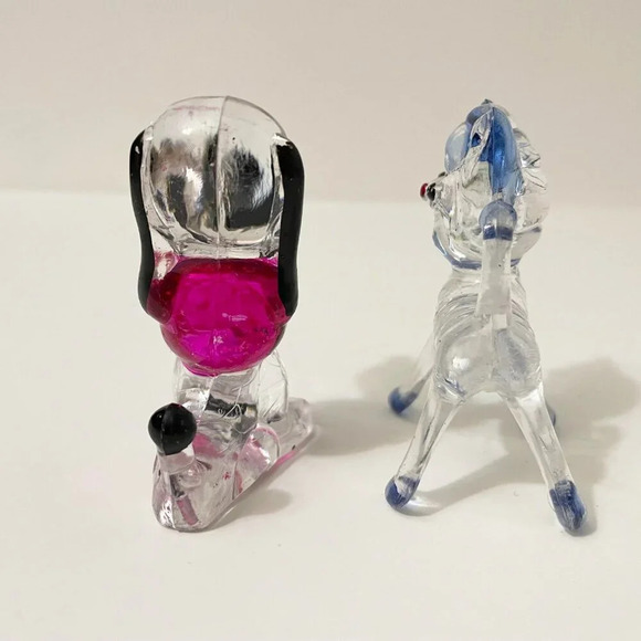 Vintage 1970s Decorative Crystal Pets Plastic Animal 6 Figurines Hong Kong - Picture 6 of 16